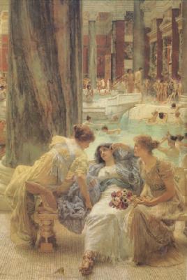 Alma-Tadema, Sir Lawrence The Baths of Caracalla (mk24) oil painting picture